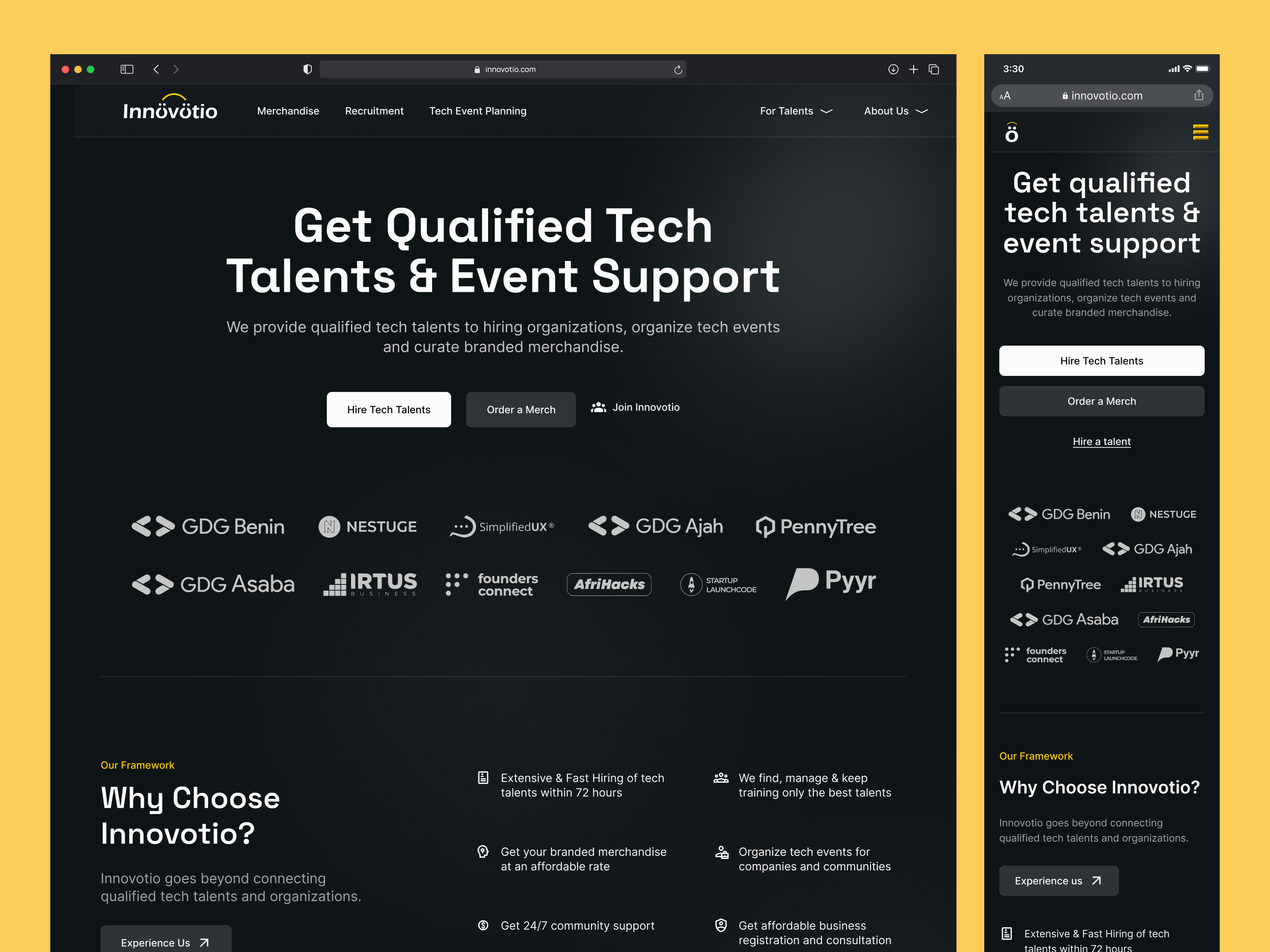 Example of Single Landing Page Design