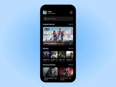 Game App app app design design figma game app mobile mobile design mobile interface product design ui ui design ux ux design