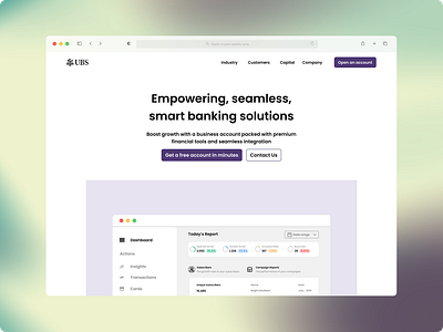 Hero Section app branding design hero section ui