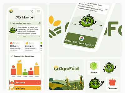 AgroFácil | App agro app figma mobile ui usabilidade