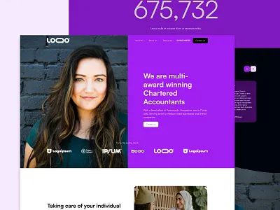 Refreshed Website Design for a Modern Accounting Firm accountancy accountant accountant website accountants brand branding design graphic design ui ui design uiux ux design web web design website