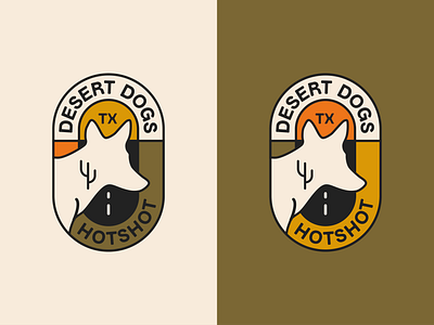 Desert Dogs Hotshot Services 2d branding coyote desert design dog dogs dribbble graphic design highway hill country icon identity illustration inspo logo texas vector west western