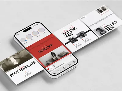 Instagram Squire Post Template 2025 ashethetics brand design insta post instagram sale post marketing post template social media kit social media post social media sale social media template uxui