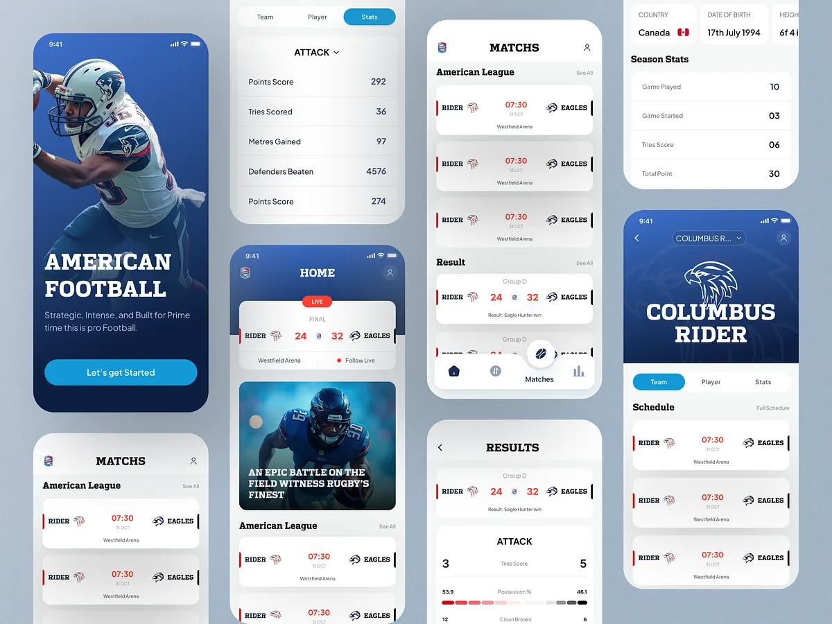 Browse thousands of Sports UI images for design inspiration | Dribbble
