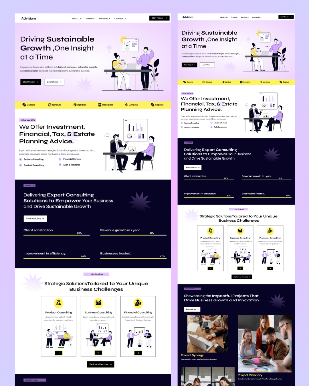 Advisium – Modern Digital Agency Web UI advisium agencywebsite creativewebdesign design designinspiration digitalagency frontenddesign graphic design illustration landingpagedesign modernwebdesign responsivedesign saasdesign startupwebsite uiuxdesign uxui webdesign worrdpress