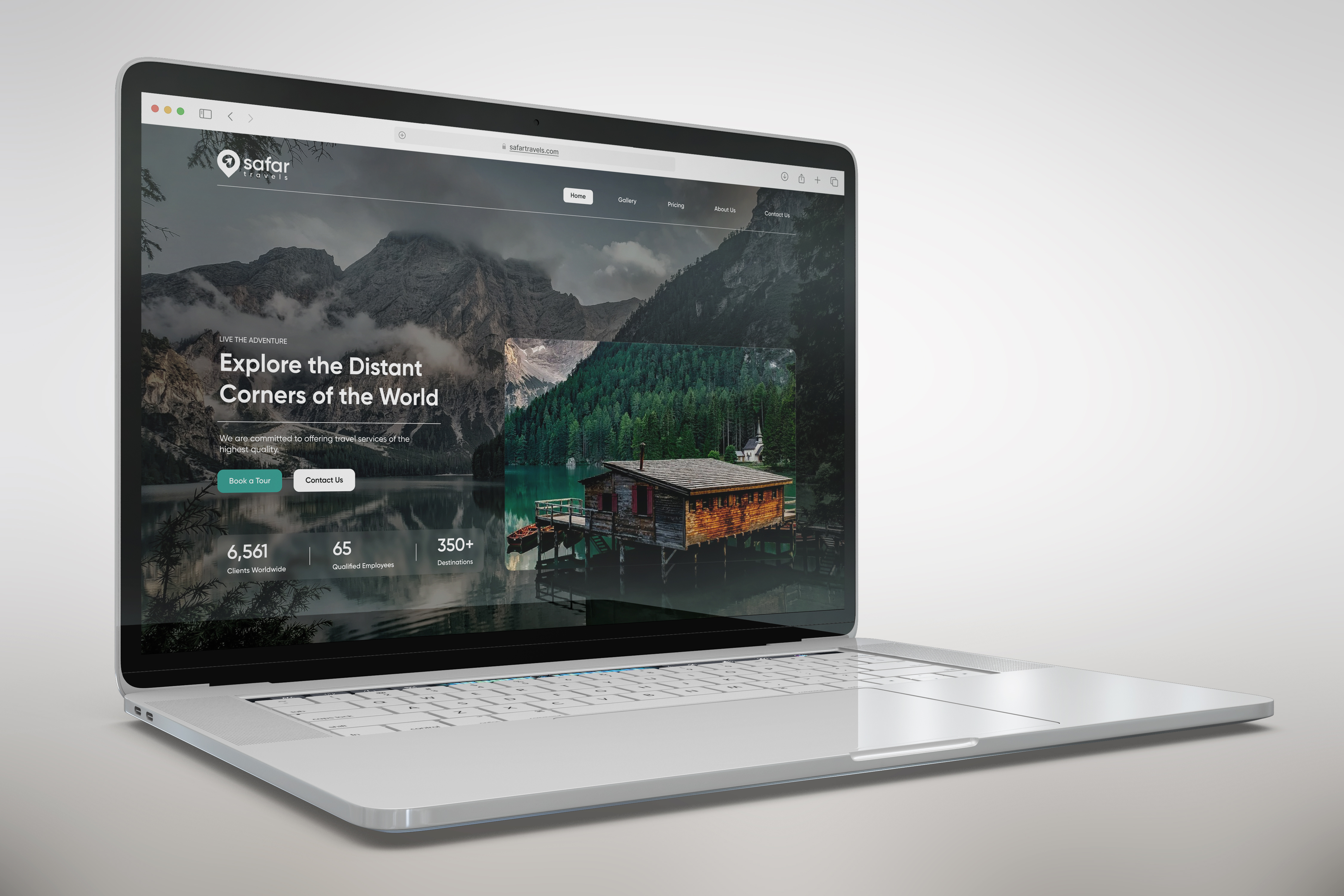 Travel Website / Landing Page - Safar Travels booking holiday landing page tour travel travel booking travel website ui uiux web design