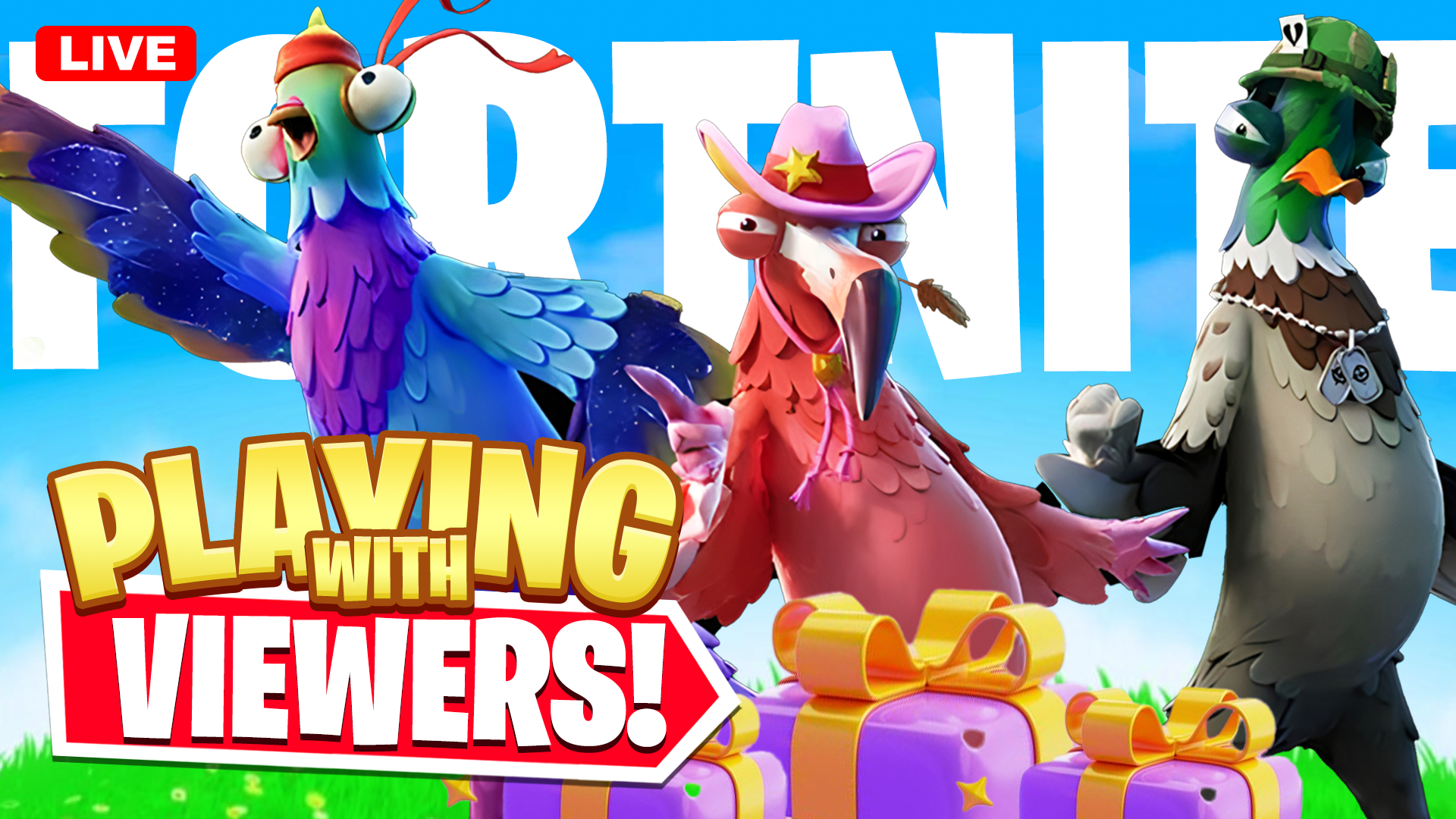 Example of Fortnite Thumbnail Design | 3D Rendering