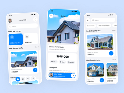 Real Estate Mobile App apartment app design business chart eal estate mobile app estate house minimalist mobile mobile app mobile app design property property app property finder app real estate real estate app rent