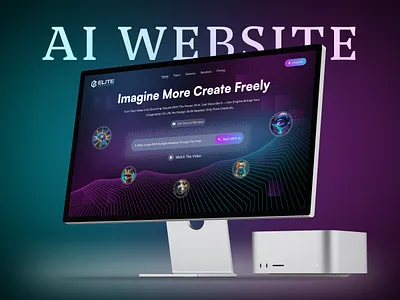 AI Image Generator Website UI/UX Designed by ExpertSquad ai generation web design ai home page ai platform ai powered ai powered website ai ui ai website ai website design ai website designs ai website ui generative ai web ui