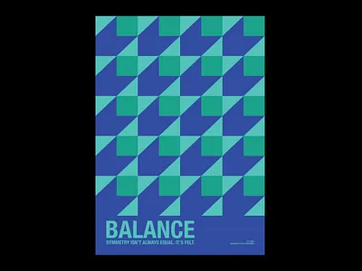 BALANCE brand poster business poster geometrical design graphic design graphic designer international typographic style minimalist poster poster designer poster inspiration retro swiss design typographic poster typography visual identity