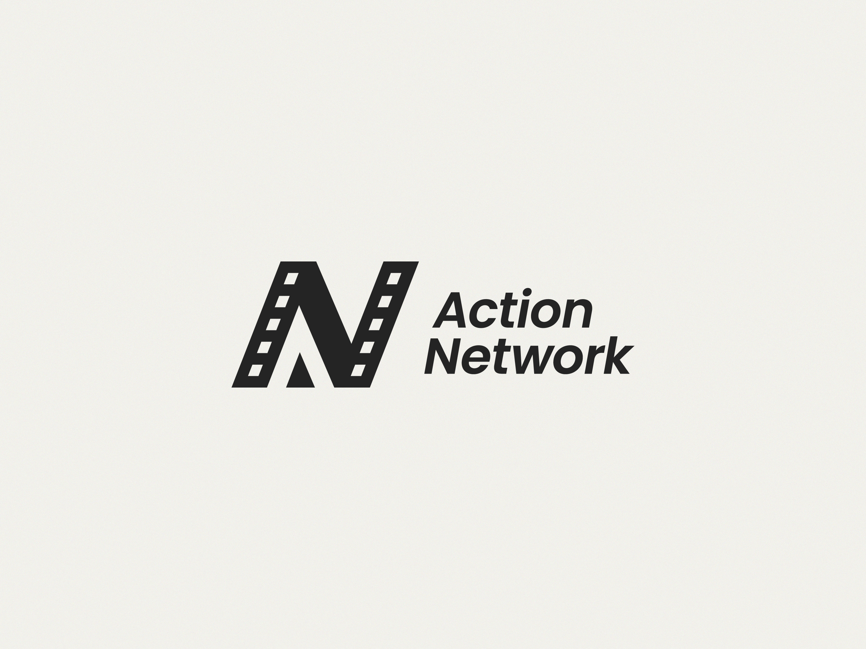 Action Network Logo Design | Film Logo for Media, TV, and Video brand identity business logo film logo design film production logo logo design logo design branding logo designer logo mark logotype movie logo