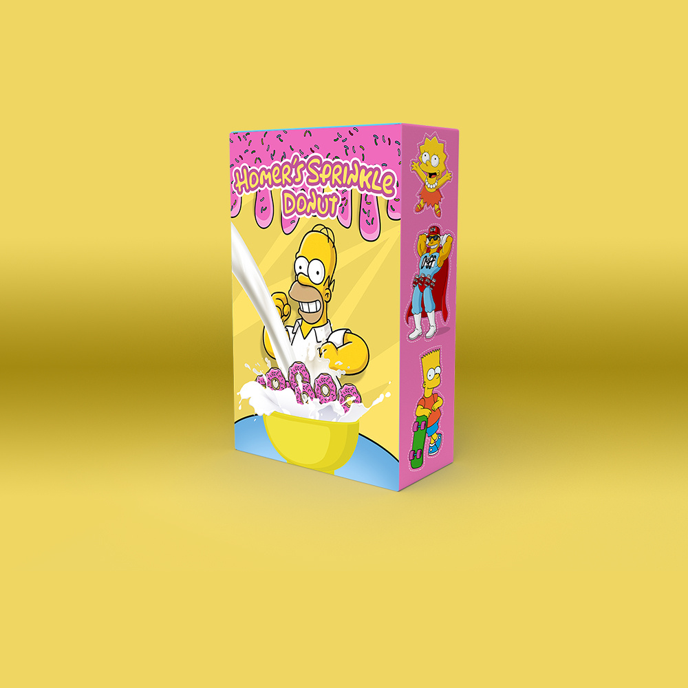 Example of Costumized Cereal Packaging Design