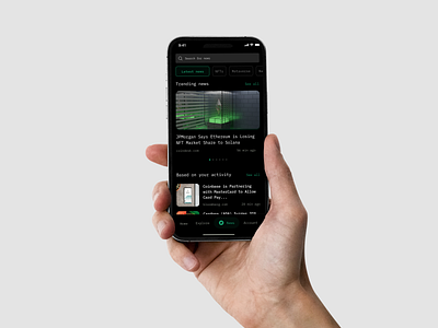 Web3 News app bestwork branding design figma figmaui illustration mobile nft nftmarketplace nftmobile practice rebound ui uidesign uiux uxdesign viral web3