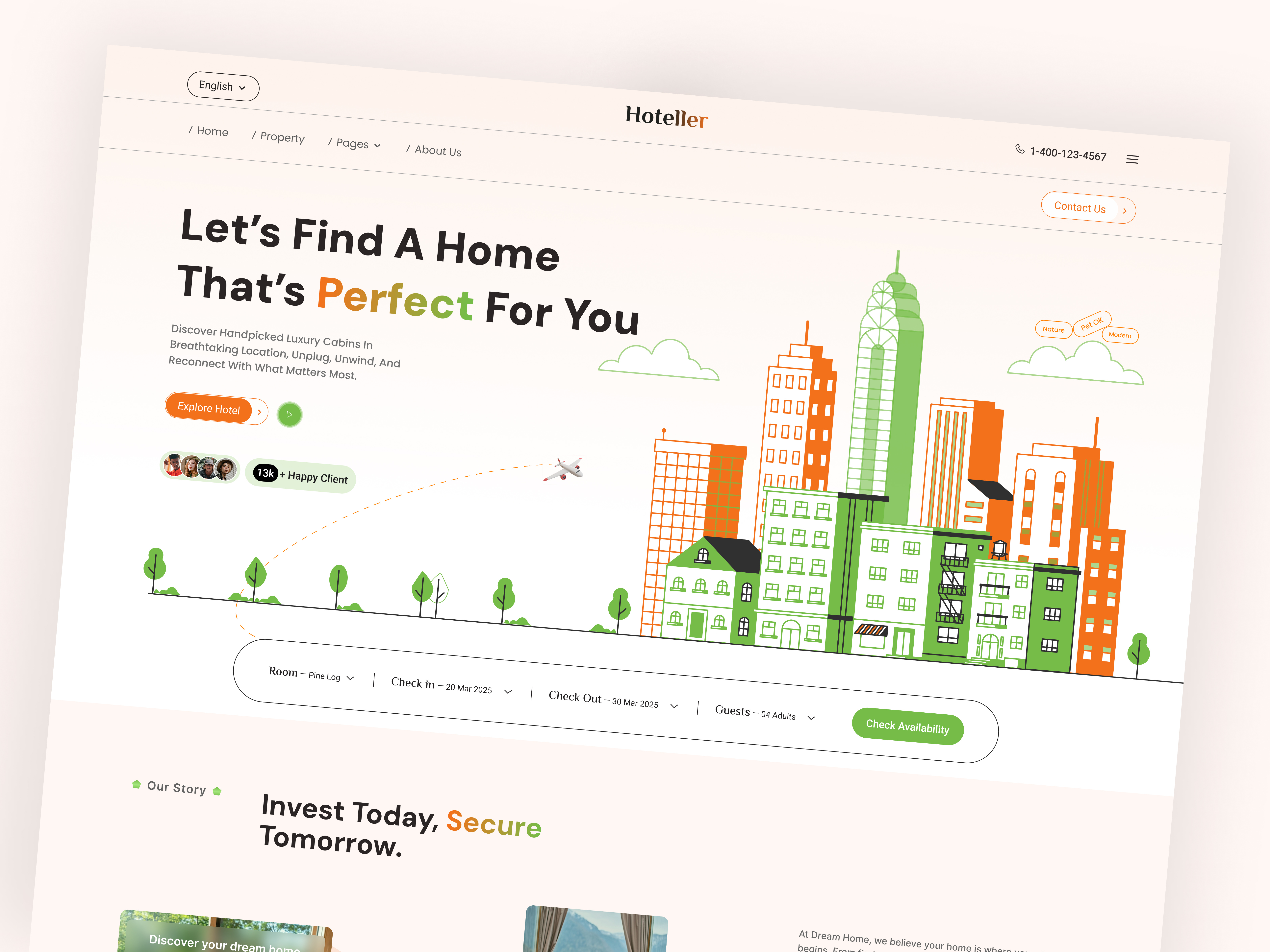 Real Estate / Property Booking Website Design bookingplatform dribbbleshots illustration inspiration landingpage propertybooking realestateui rejoanrejuuix uidesign uxdesign webdesign