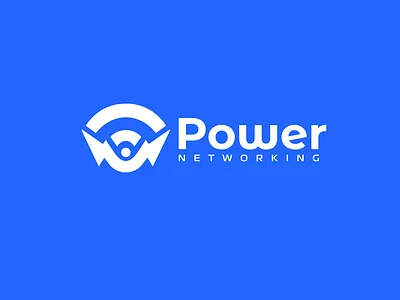 Power Networking logo design abstract logo app best logo branding colourful logo creative design graphic design identity identity branding letter logo minimalist modern logo monogram logo power networking logo simple logo symbol technology logo vector wi fi logo