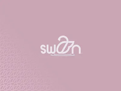 Swan design graphic design logo typography vector