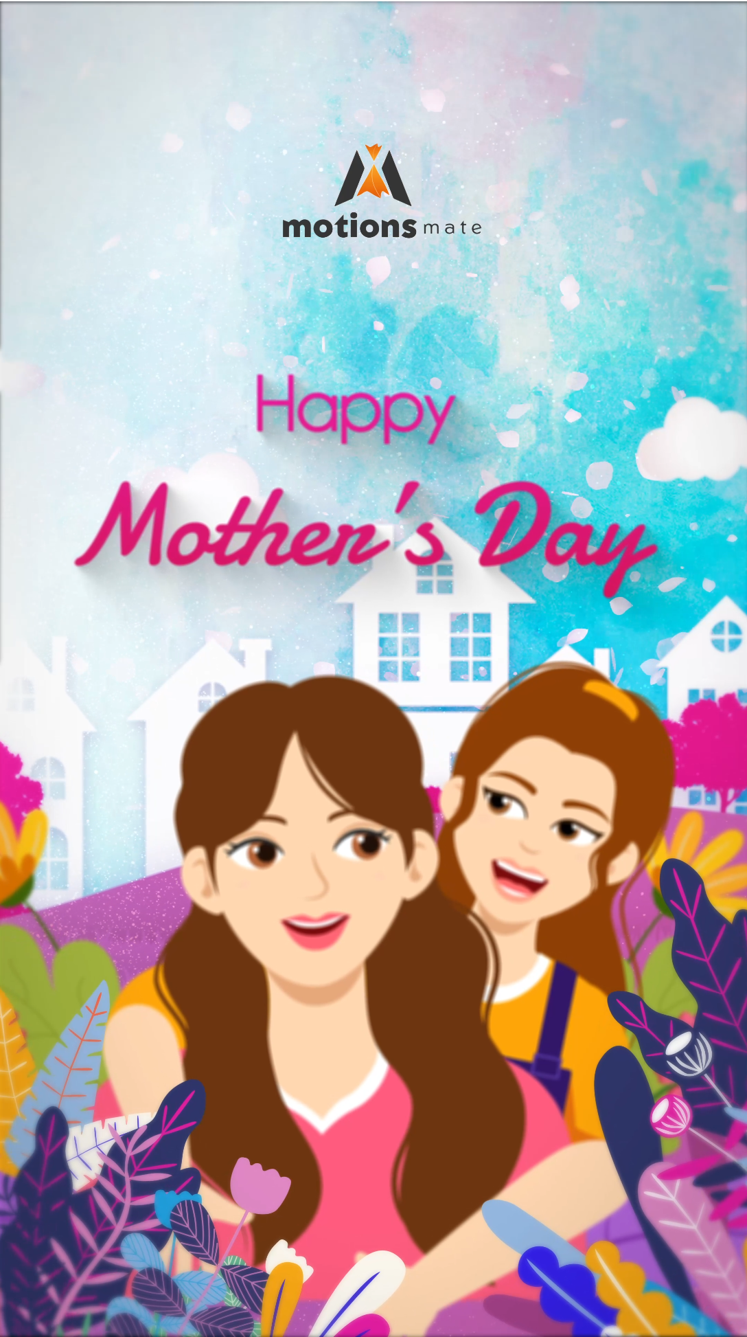 💐 Happy Mother’s Day from Motions Mate 💖 after effects animation animation animation 2d branding concept custom animation design gif illustration motion motion graphics ui