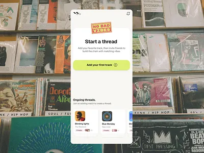 No bad vibes - music app mobile music ui
