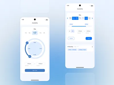 Done! Time Picker application design date picker product design time piker ui design