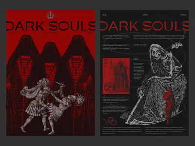 Dark Souls Poster Design dark dark souls fantasy graphic design illustration poster плакат