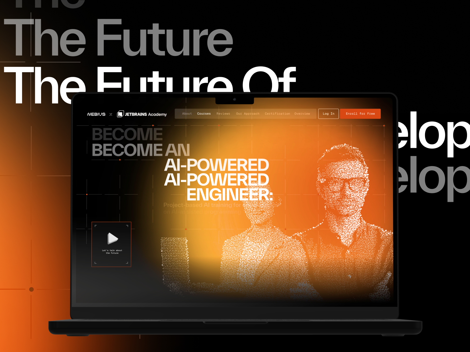 JetBrains X Nebius Collaboration animation branding ui web webflow