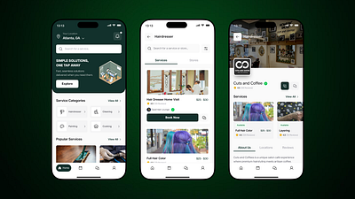 Service Booking Mobile App Concept android app ios app mobile app mobile design mobile ui design service booking