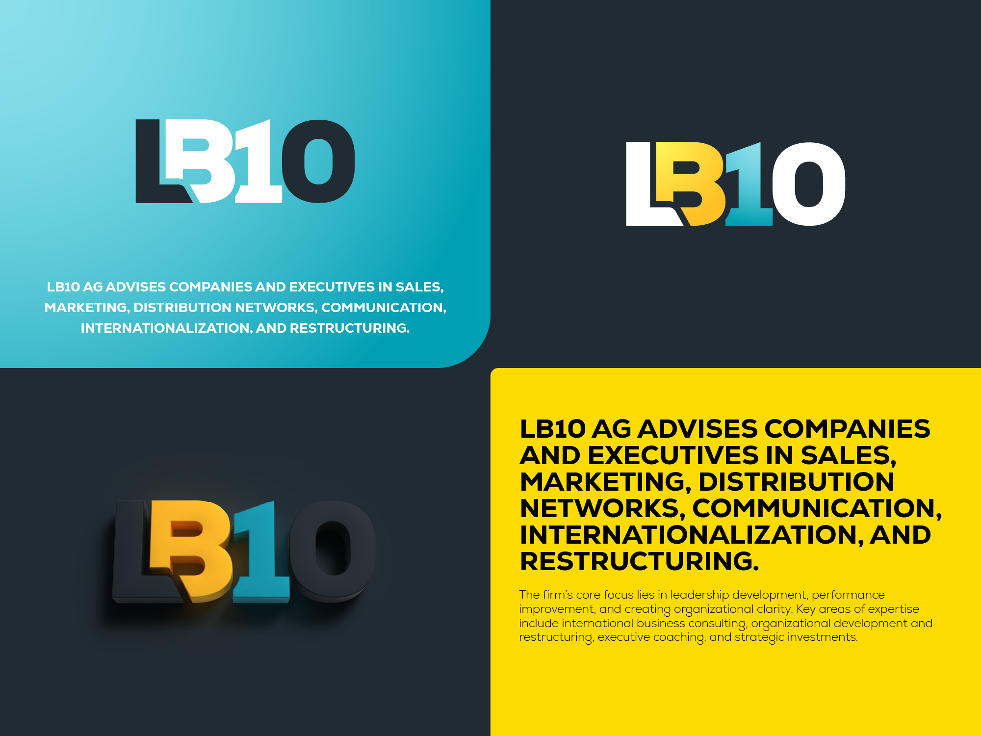 LB 10 Modern 3D Logo 3d adobe illustrator animation branding design graphic design illustration illustrator logo minimalist logo modern logo motion graphics ui wallpaper