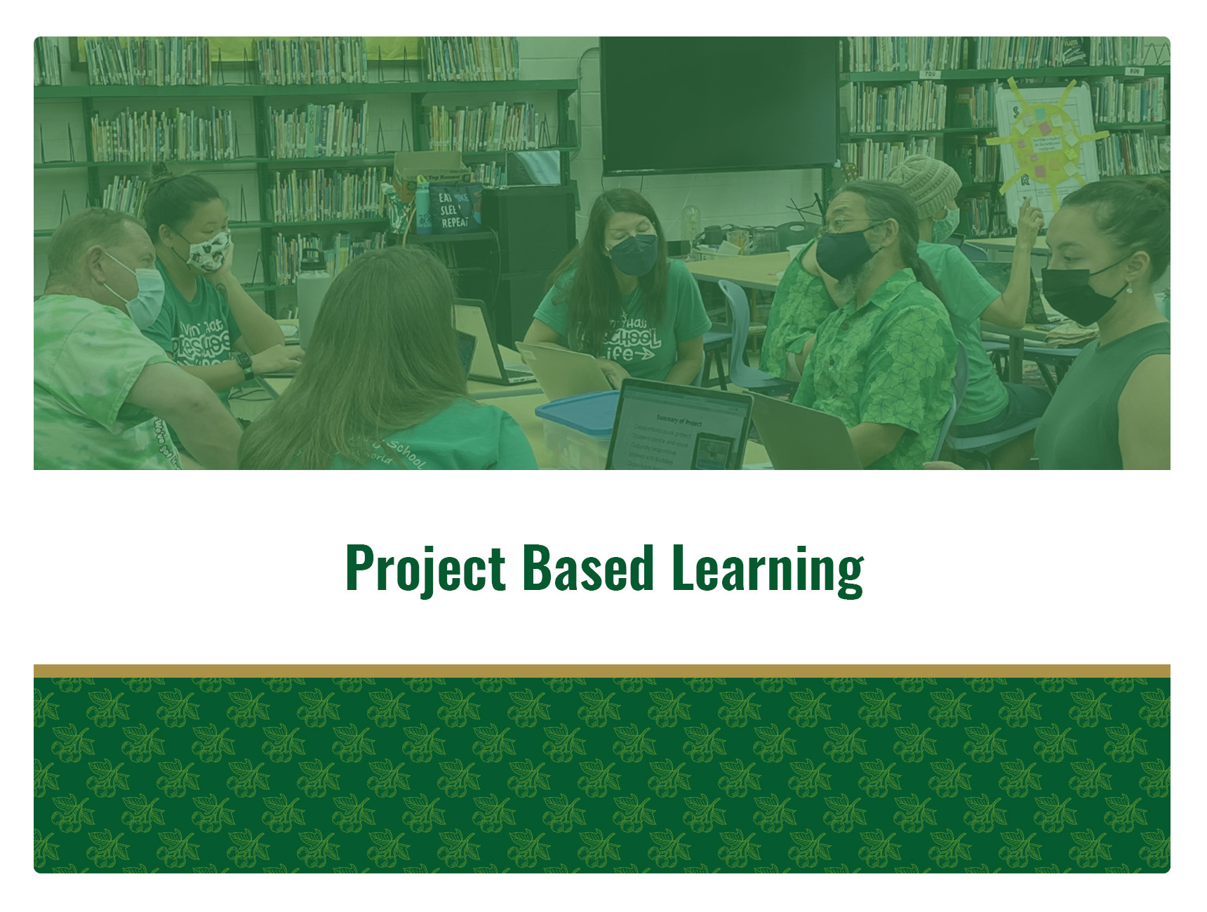 Project Based Learning for Windward Academy responsive site mockups