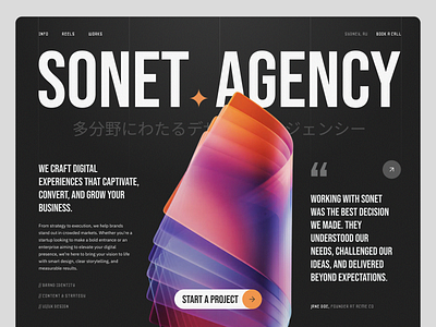 Agency landing page agency designer landing page ui ux web design