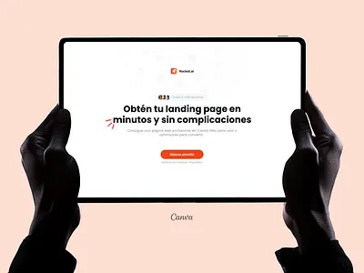 Template - Landing page Canva canva framer landing page lanzamiento launch paginaweb plantilla canva seo template canva ui vsl web website