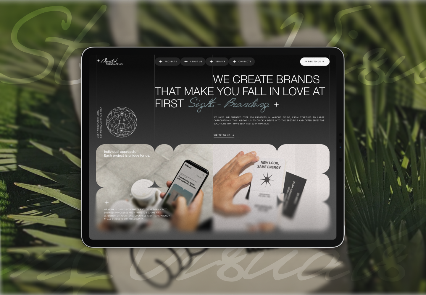 Brand agency - Cherdak branding design graphic design logo site ui uiux uiux design web design