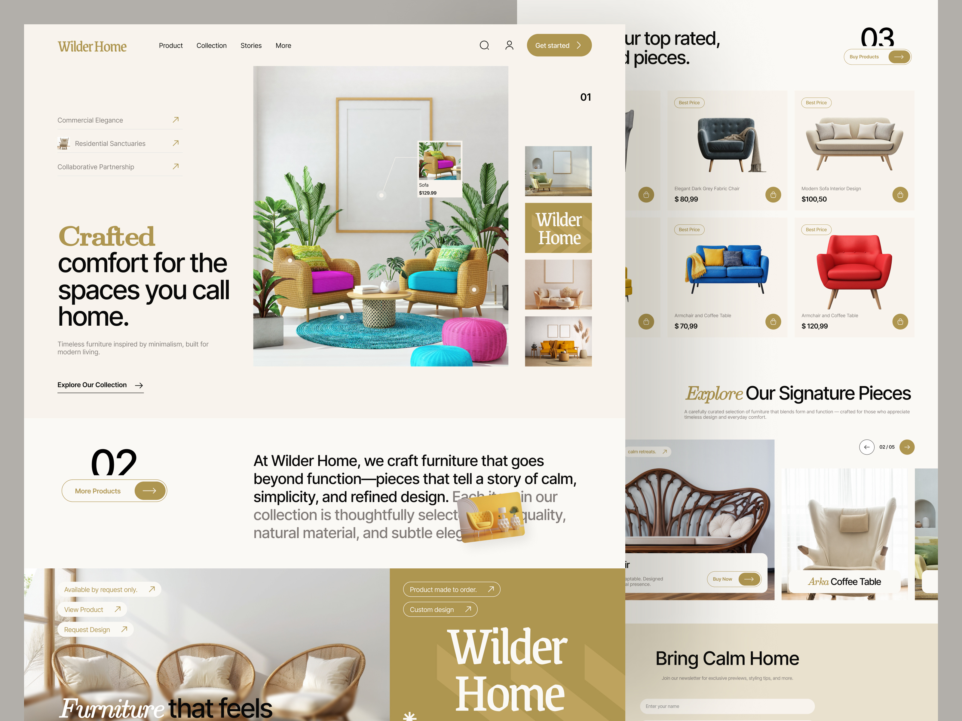 Example of Multi Page Website Design In Figma