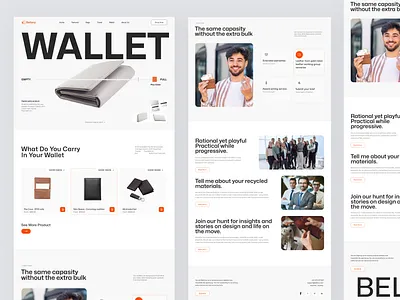 E-commerce wallet wabesite berraly wallet branding design ecommerce everyday carry graphic design illustration logo motion graphics product product design sliam leather wallet travel wallet ui uiux ux vector wabesite wallet design
