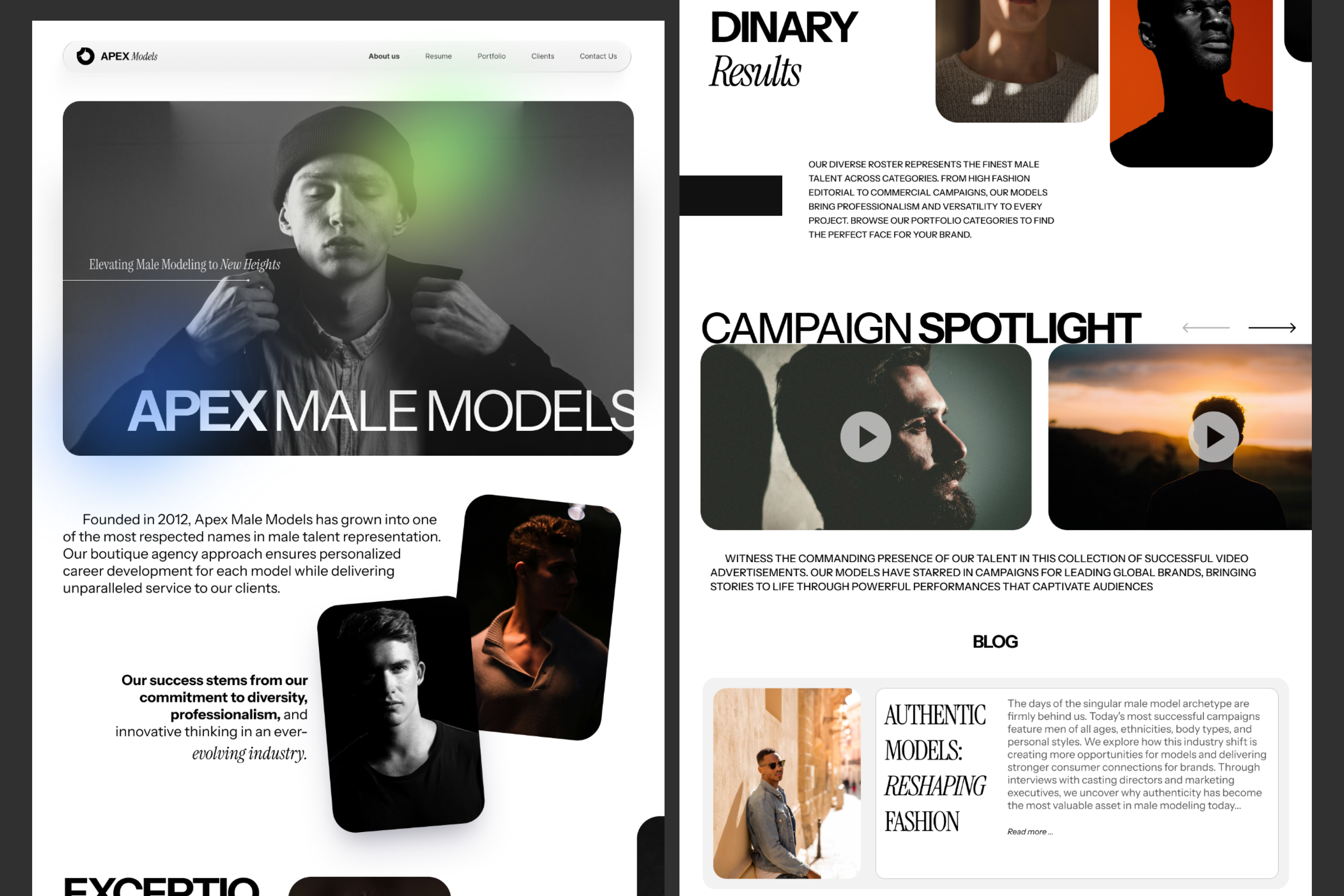 Example of One Single Page Elementor (Promo)