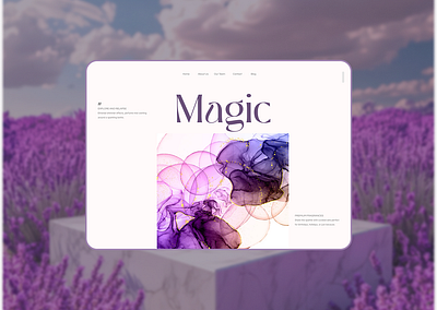 MAGIC - Perfume Landing Page branding figma graphic design landing page perfume landing page photoshop ui uidesign uiux webdesign website design
