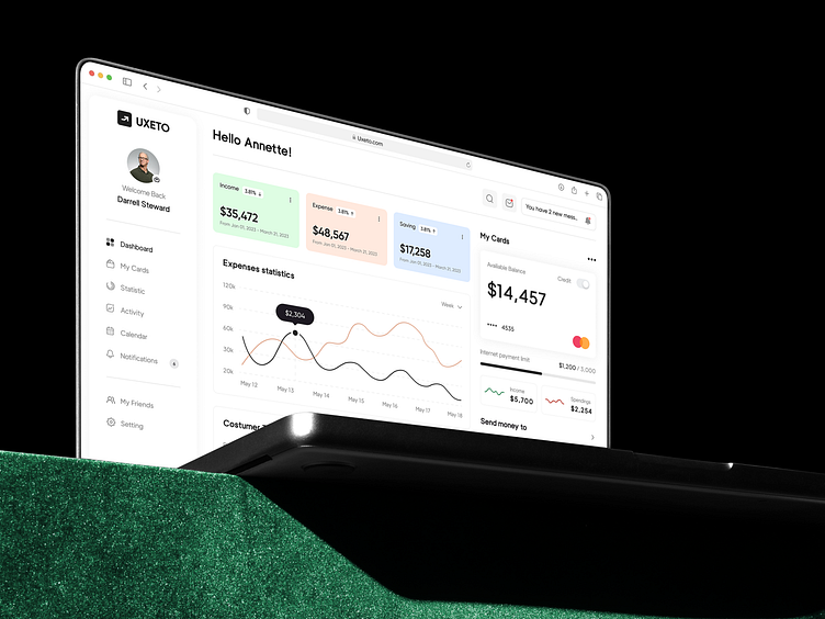 Modern Admin Dashboard UI by Ibrahim Emran on Dribbble