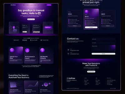 AI Agents Landing-page 3d ai agents ai agents landing page app branding design graphic design illustration logo saas typography ui ux vector