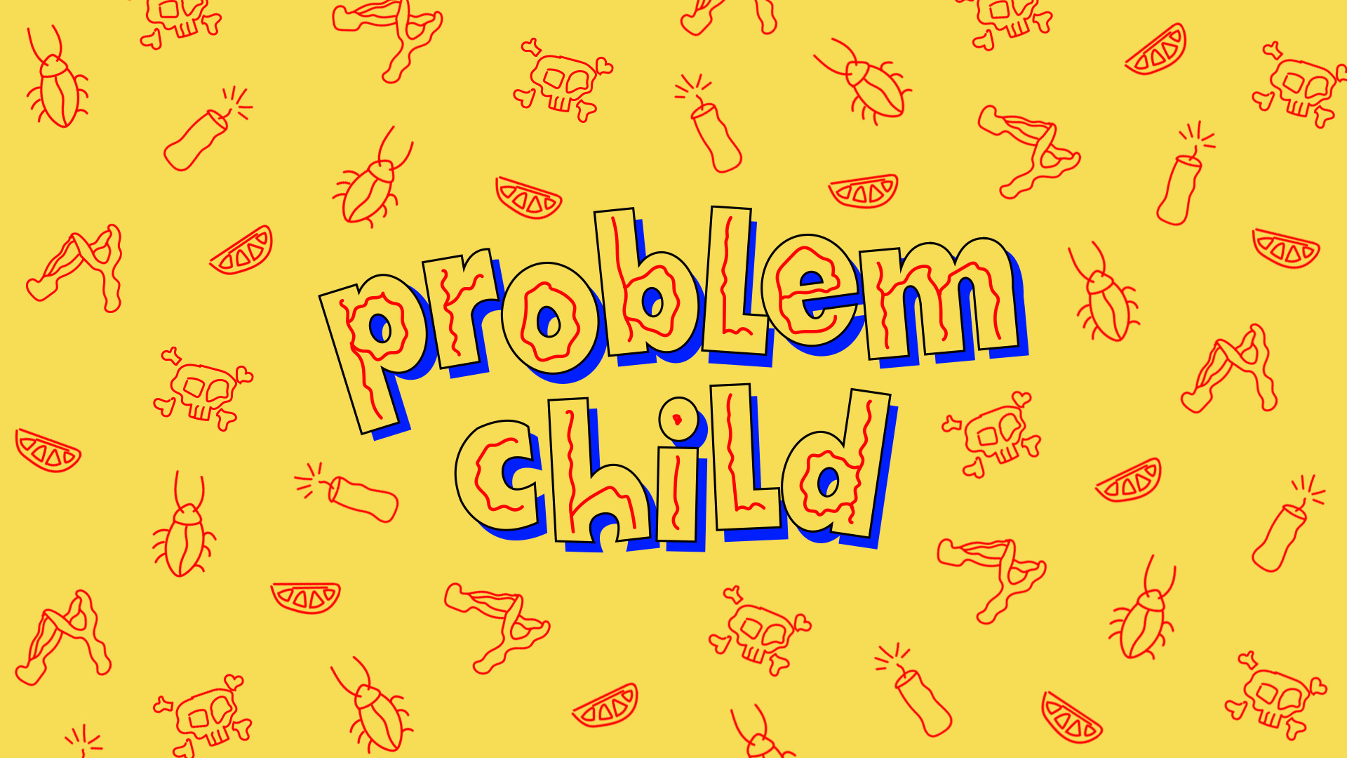 Problem Child Typeface 1990s 90s branding cartoon graphic design illustration letters nostalgia typography ui ux