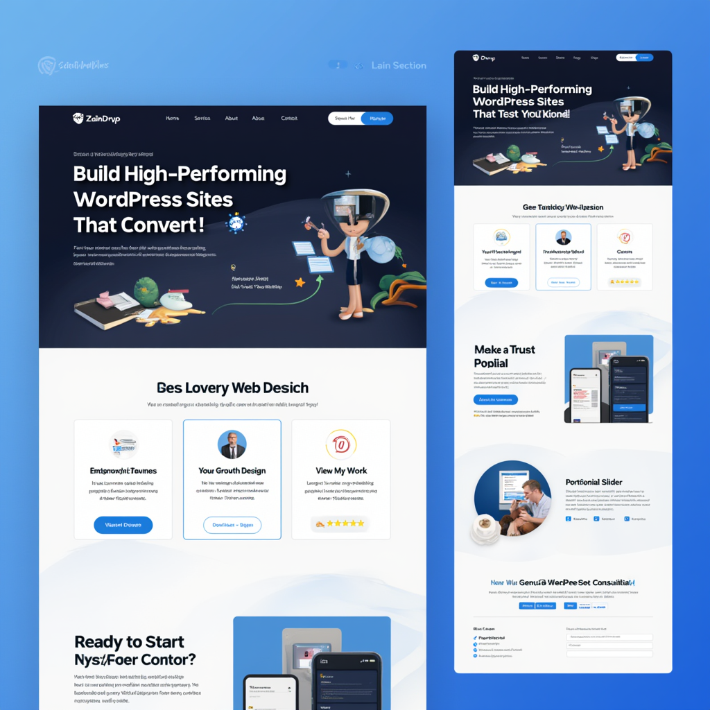 Landing Page Design Mockup Figma to WordPress figma graphic design mockup ui ux webdesign wordpress