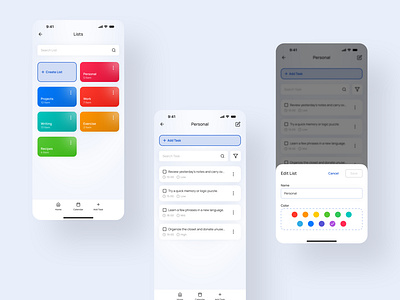 ToDo App - Redesign app application mobile mobile app productivity redesign to do app tracker ui ux