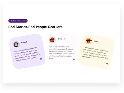 Testimonial Section Design app dailyui dailyui or www.dailyui.co design ui vector