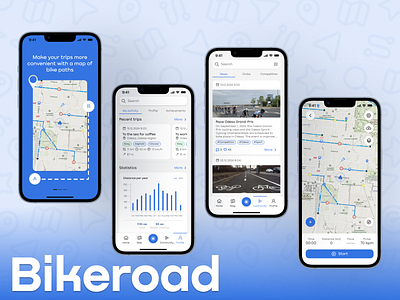 Bikeroad mobile app 2 app design figma mobile app ui uiux ux