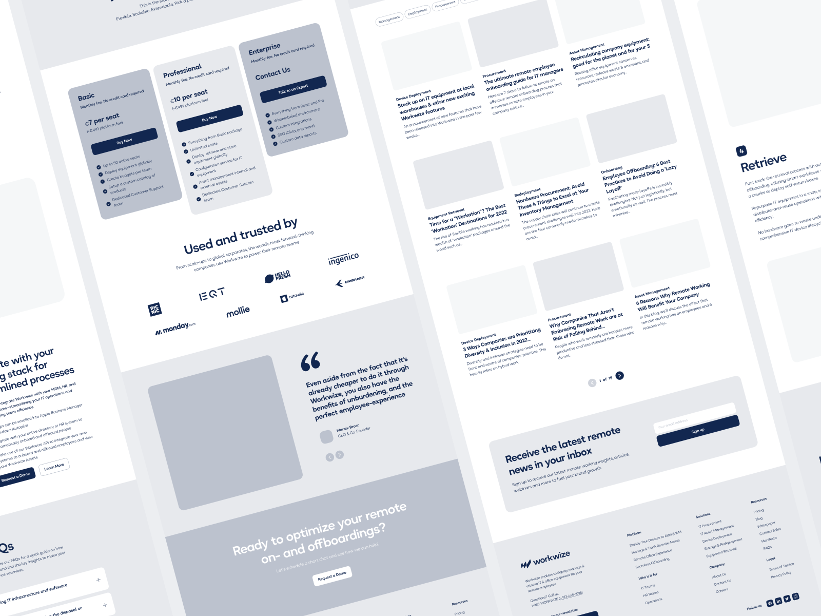Workwize - UX Design ai b2b graphic design information architecture navigation outcraft agency product design saas startup ui user experience user flow ux web website wireframes