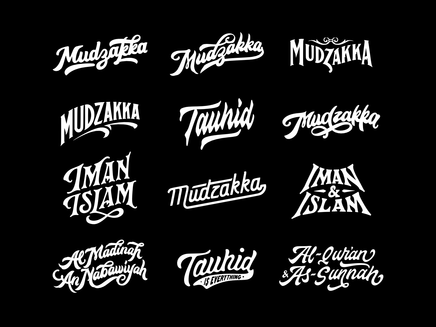 Hand Lettering Mudzakka by RYS©2023 apparel design branding bundle design customlettering design package graphic design handdrawn handlettering islamic lettering logotype mudzakka tees tshirt design type design typography vintagedesign