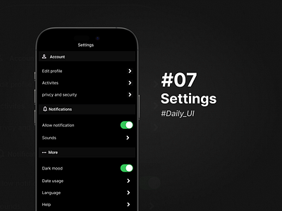 Settings App Icon – Daily UI Challenge #007 007 appicon dailydesign dailyui flatdesign gearicon icondesign modernui settings uichallenge