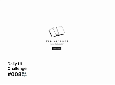 Daily UI Challenge #008 – 404 008 404page creative404 dailyui emptystate errorpage lostpage uichallenge uxdesign webdesign