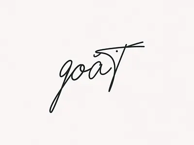 Goat | Typographical Poster animal goat graphics illustration poster sans serif simple text typography word