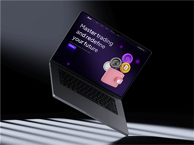 Blork Trading app blockchain crypto decentralized design typography ui ux