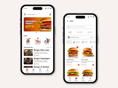 Apps Burger Delivery apps apps design burger delivery apps clean apps food delivery apps simple apps ui uiux