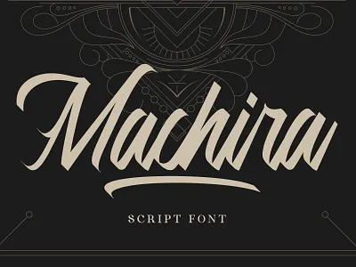 Machira Scipt branding design fonts graphic design handlettering logo typeface typography